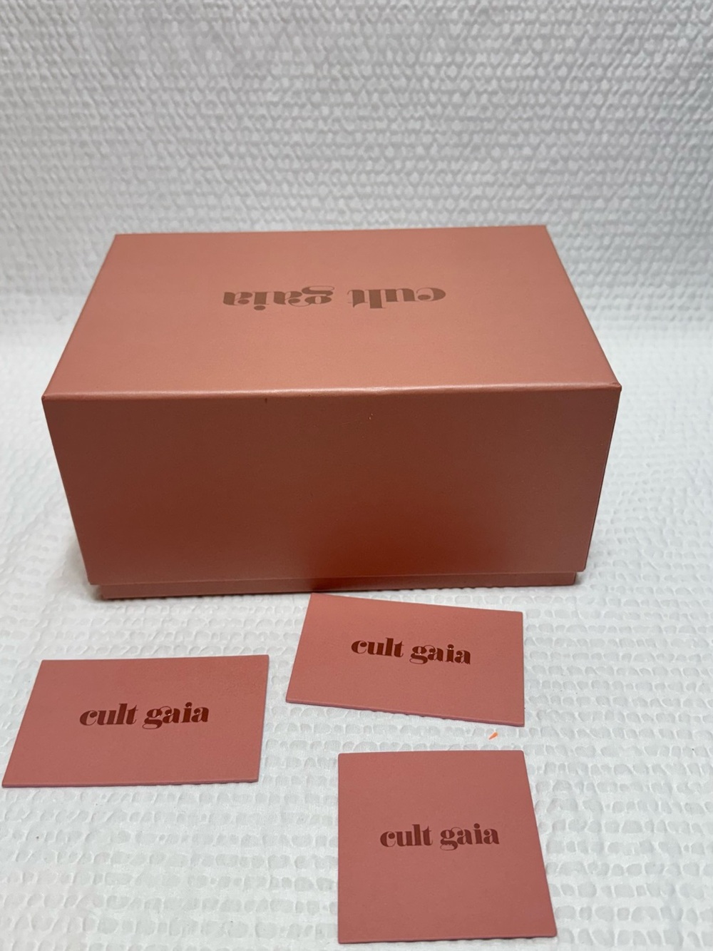 Cult Gaia Dusty Rose Box with Logo EMPTY BOX 9 x 6 - Picture 5 of 8